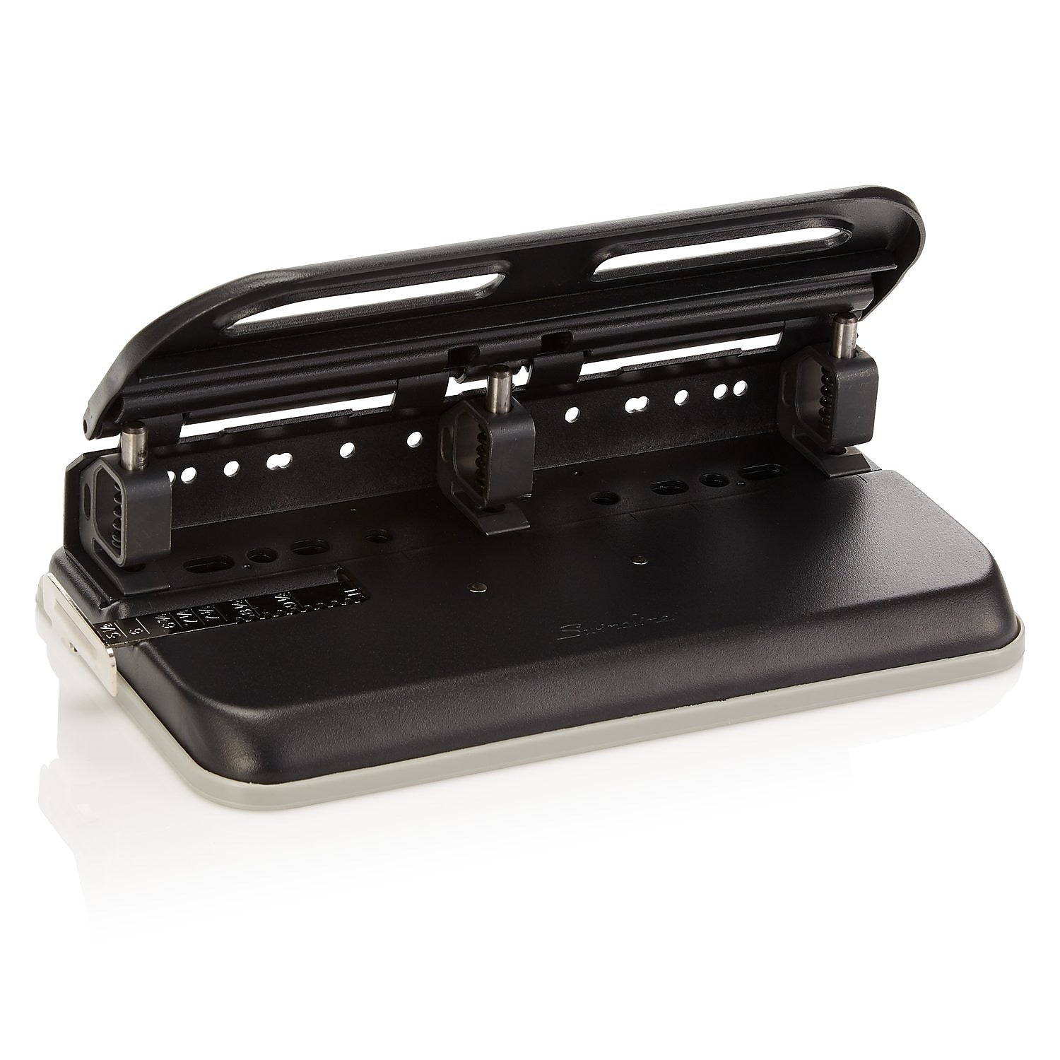 Swingline Heavy Duty 3-Hole Punch with Padded Handle, 50 Sheet Capacity, Black (90082)