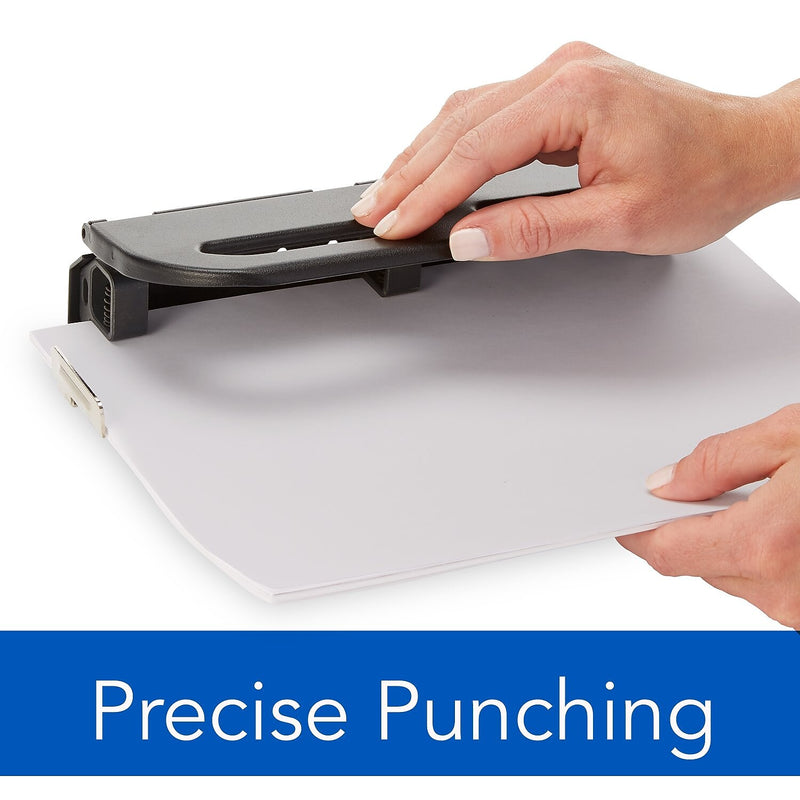 Swingline Heavy Duty 3-Hole Punch with Padded Handle, 50 Sheet Capacity, Black (90082)