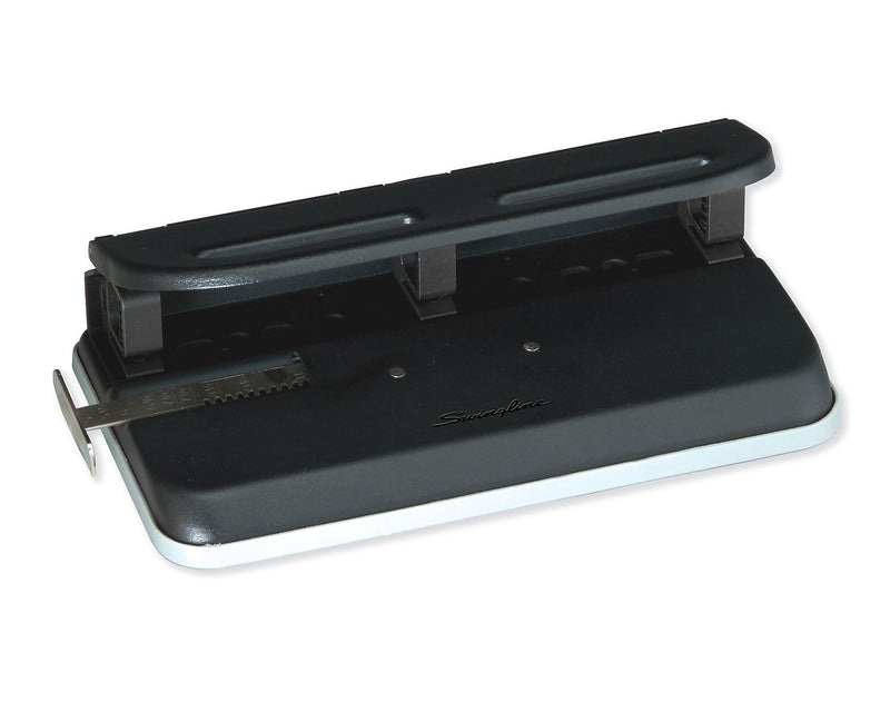 Swingline Heavy Duty 3-Hole Punch with Padded Handle, 50 Sheet Capacity, Black (90082)