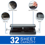 Swingline Easy Touch Heavy Duty 3 Hole Punch, 32 Sheet Capacity, Black/Gray (A7074300)