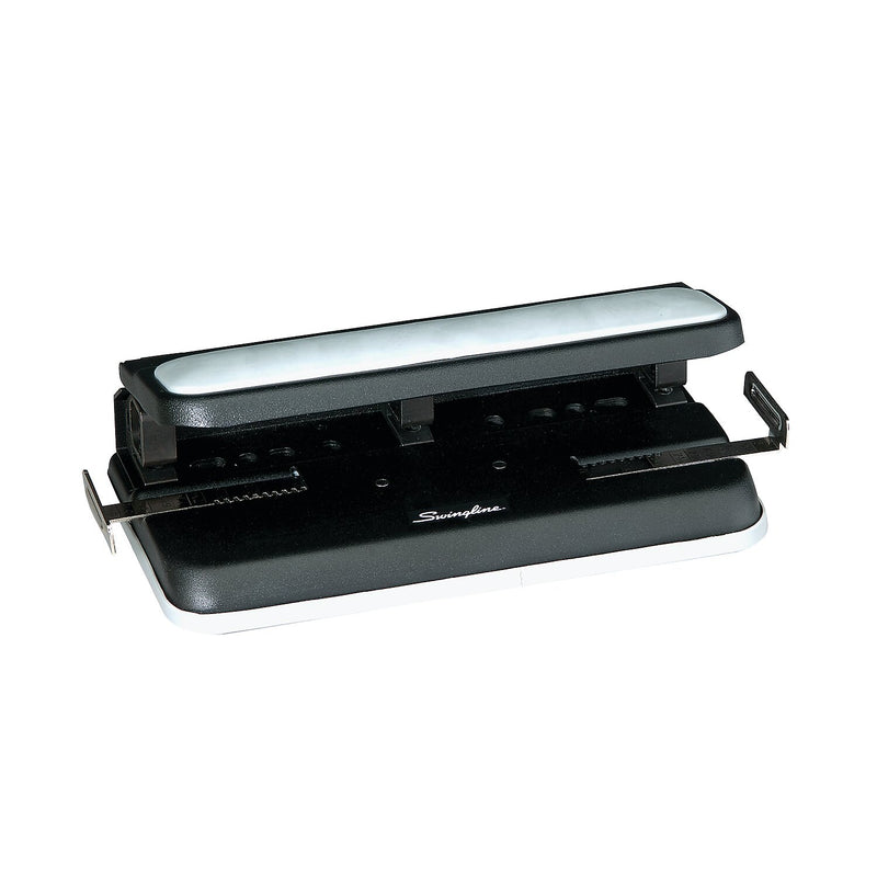 Swingline Easy Touch Heavy Duty 3 Hole Punch, 32 Sheet Capacity, Black/Gray (A7074300)