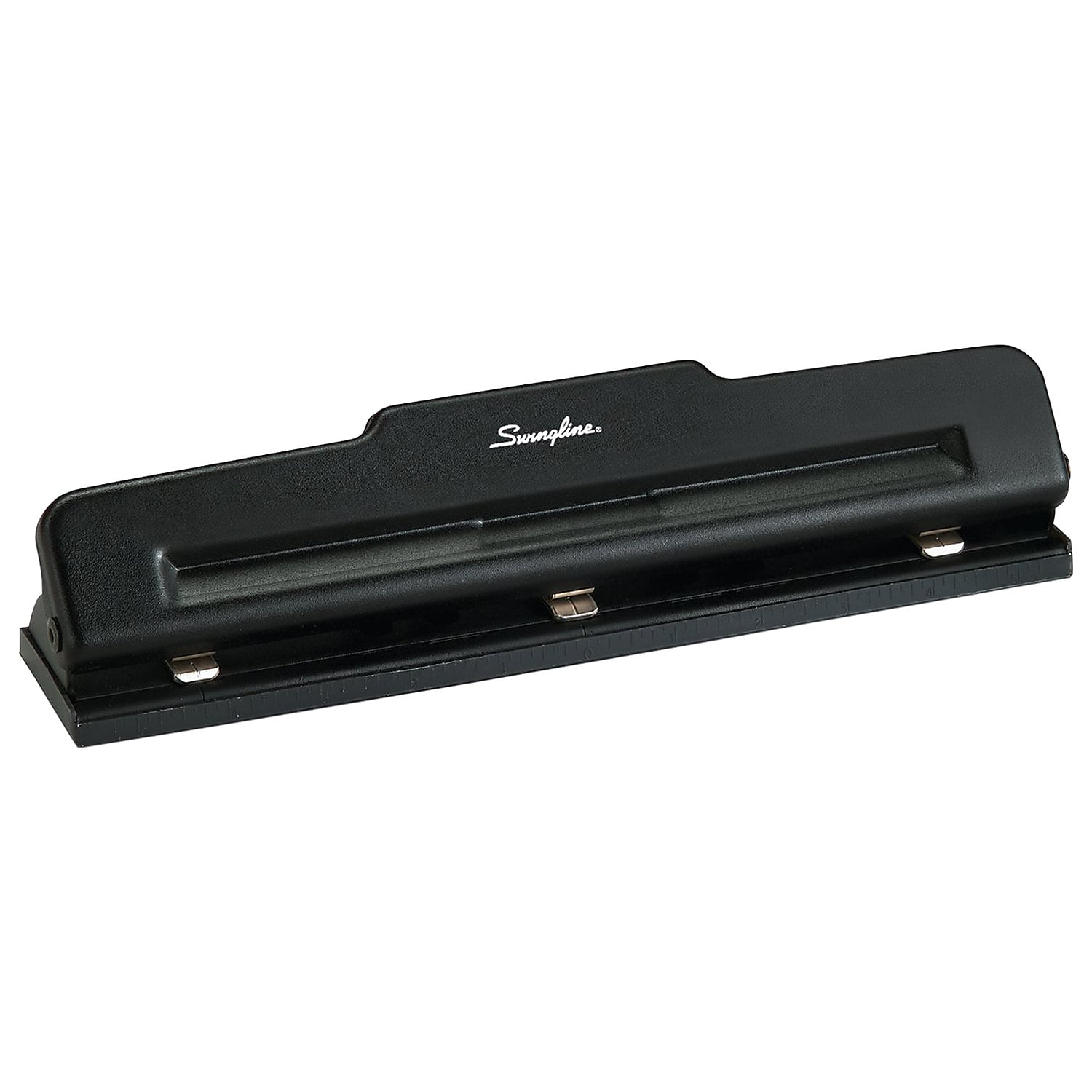 Swingline Light Duty Desktop Adjustable Hole Punch, 10 Sheet Capacity, Black (74015)