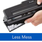 Swingline Light Duty Desktop Adjustable Hole Punch, 10 Sheet Capacity, Black (74015)