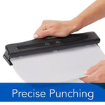 Swingline Commercial Desktop Adjustable Hole Punch, 11 Sheet Capacity, Black (74020)
