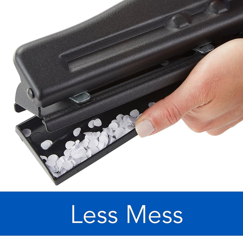 Swingline Commercial Desktop Adjustable Hole Punch, 11 Sheet Capacity, Black (74020)