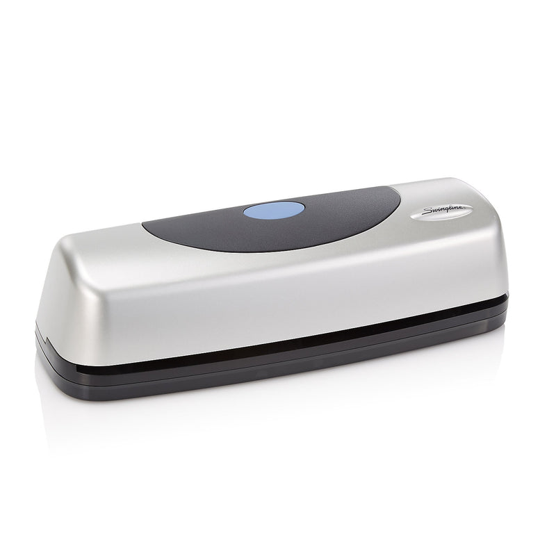 Swingline Electric Portable Electric Desktop 3-Hole Punch, 15 Sheet Capacity, Silver/Black (A7074515)