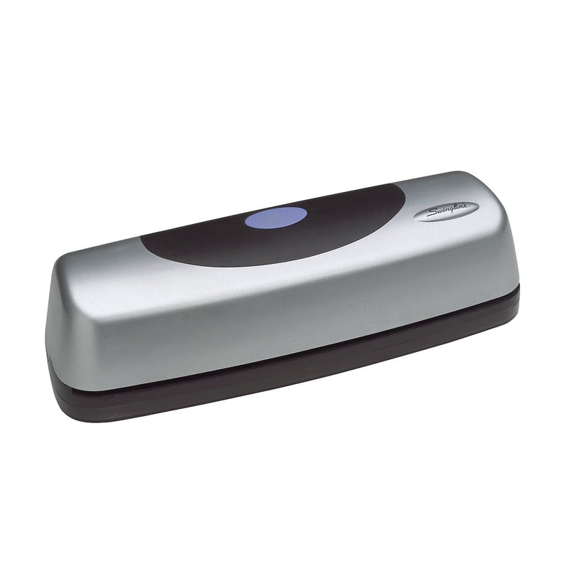 Swingline Electric Portable Electric Desktop 3-Hole Punch, 15 Sheet Capacity, Silver/Black (A7074515)