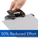 Swingline SmartTouch Low Force Handheld 2-Hole Punch, 20 Sheet Capacity, Black/Gray (74135)