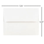 JAM Paper Gummed A7 Invitation Envelopes, 5 1/4" x 7 1/4", White, 1000/Carton (73767B)