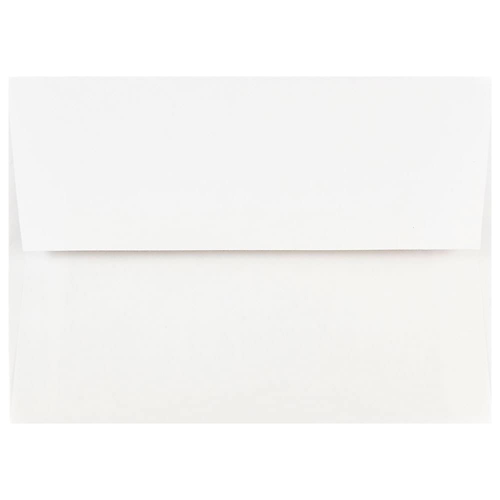JAM Paper Gummed A7 Invitation Envelopes, 5 1/4" x 7 1/4", White, 1000/Carton (73767B)