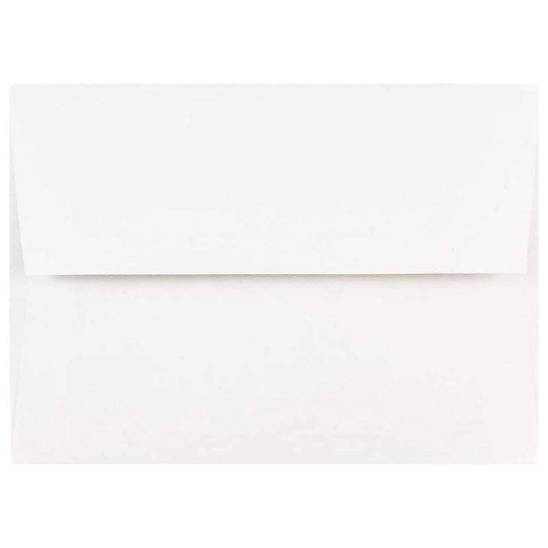 JAM Paper Gummed A7 Invitation Envelopes, 5 1/4" x 7 1/4", White, 1000/Carton (73767B)