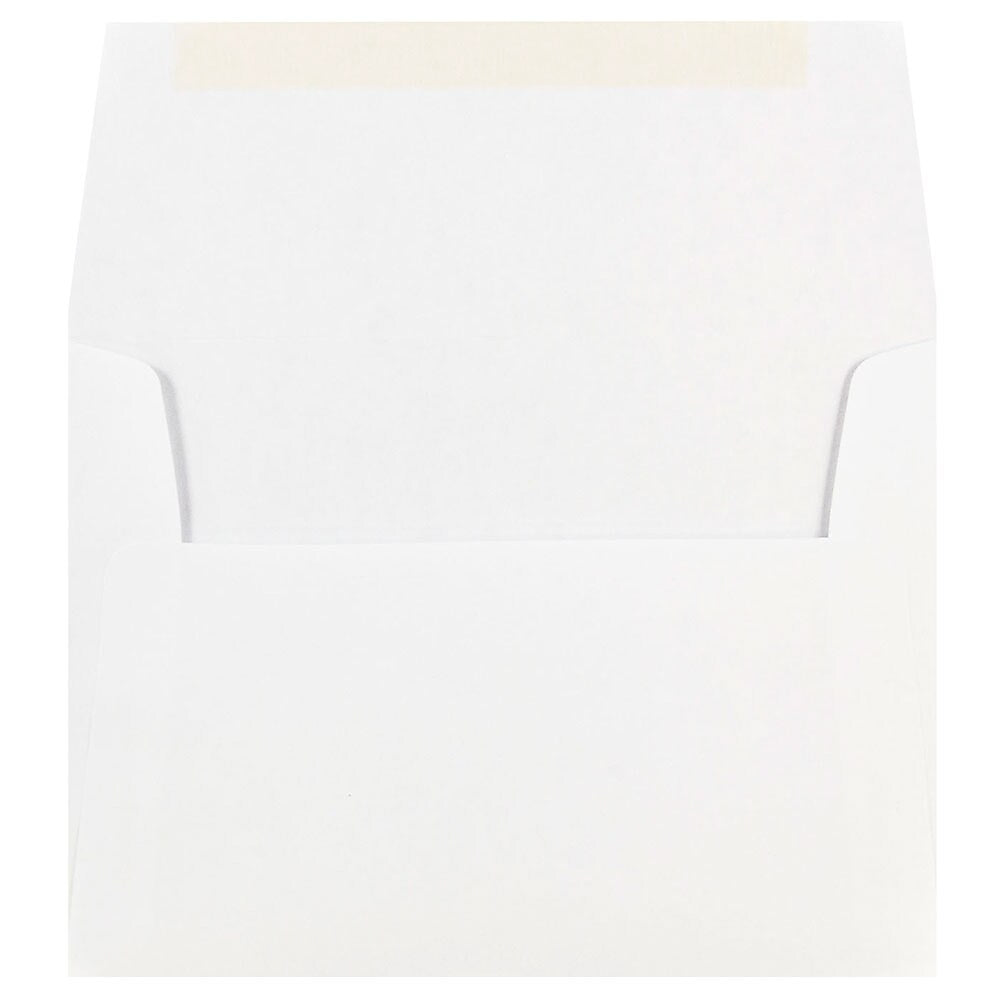 JAM Paper Gummed A7 Invitation Envelopes, 5 1/4" x 7 1/4", White, 1000/Carton (73767B)