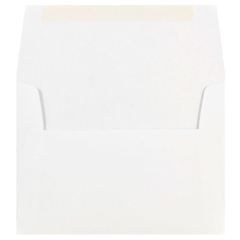 JAM Paper Gummed A7 Invitation Envelopes, 5 1/4" x 7 1/4", White, 1000/Carton (73767B)
