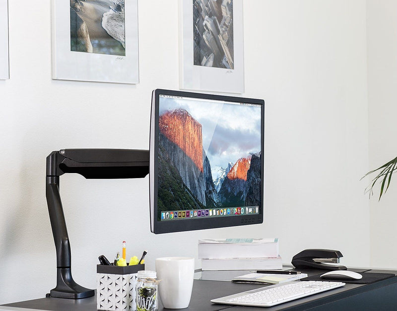 Mount-It! Height Adjustable Single Monitor Desk Mount Arm for 13"-32" Monitors (MI-1771B)