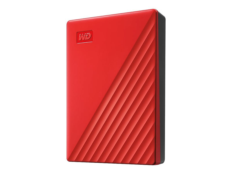 WD My Passport 4TB USB 3.2 Gen 1 External Hard Drive, Red (WDBPKJ0040BRD-WESN)