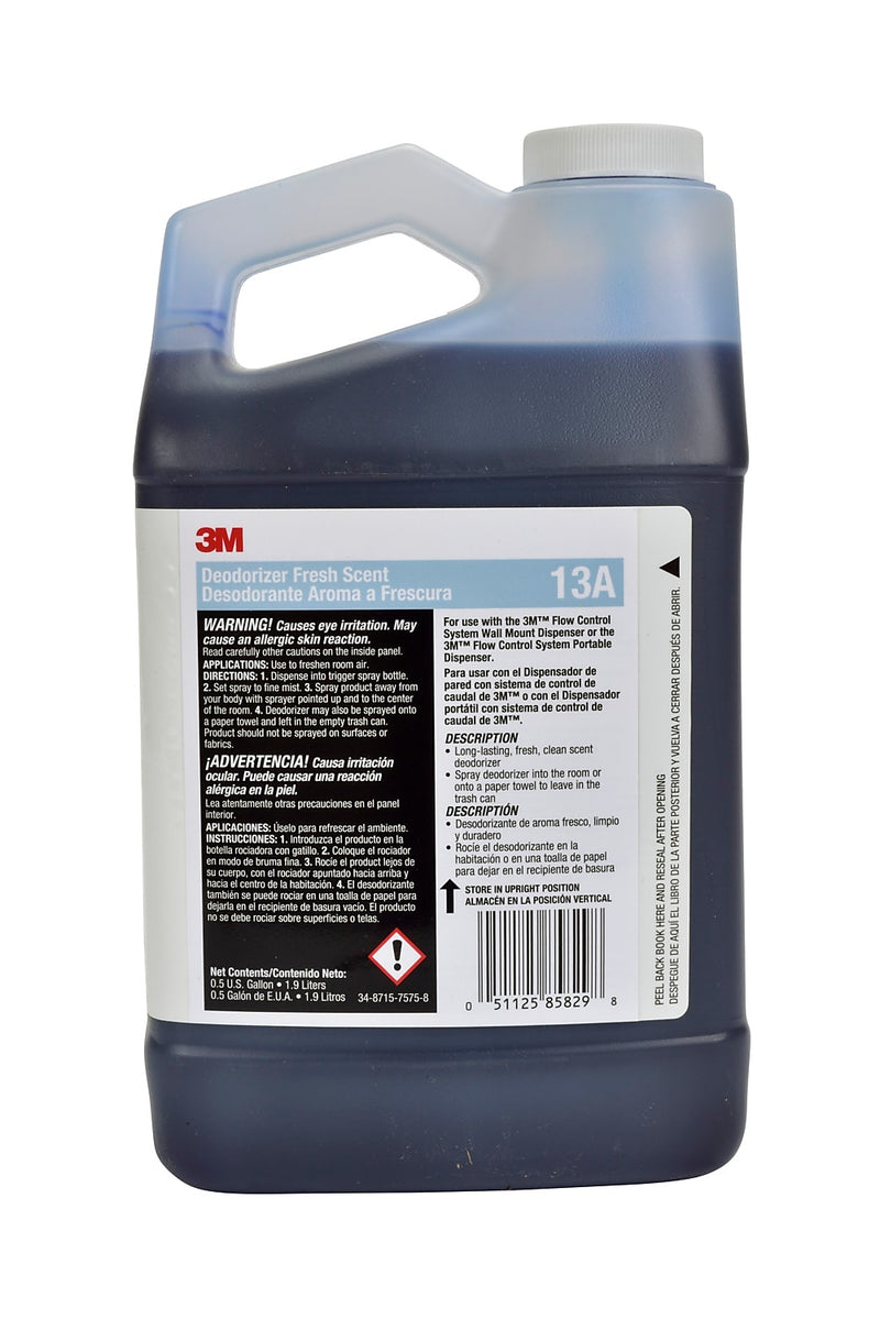 3M Deodorizer, Fresh Scent, 0.5 Gallon, 4/Carton (13A)