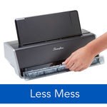 Swingline Commercial Electric Desktop 2-Hole Punch, 28 Sheet Capacity, Black & Gray (74532)