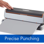 Swingline Optima Electric Desktop 3-Hole Punch, 20 Sheet Capacity, Black & Silver (74520)