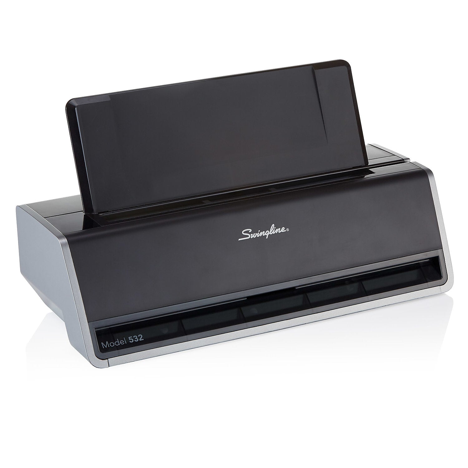 Swingline Commercial Electric Desktop 2-Hole Punch, 28 Sheet Capacity, Black & Gray (74532)