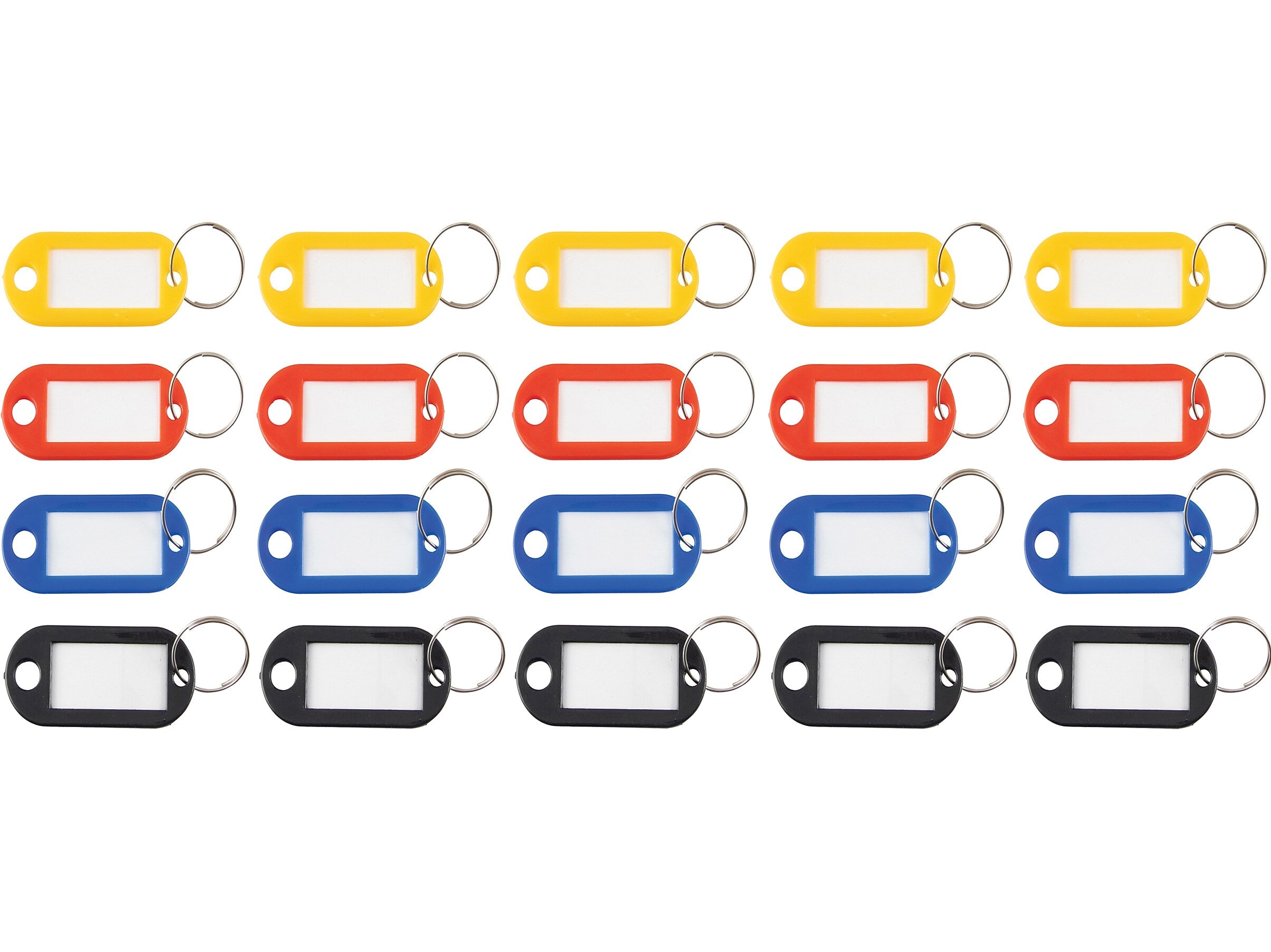 Advantus 1-Key Tags, Assorted Colors, 20/Pack (KEY98007)