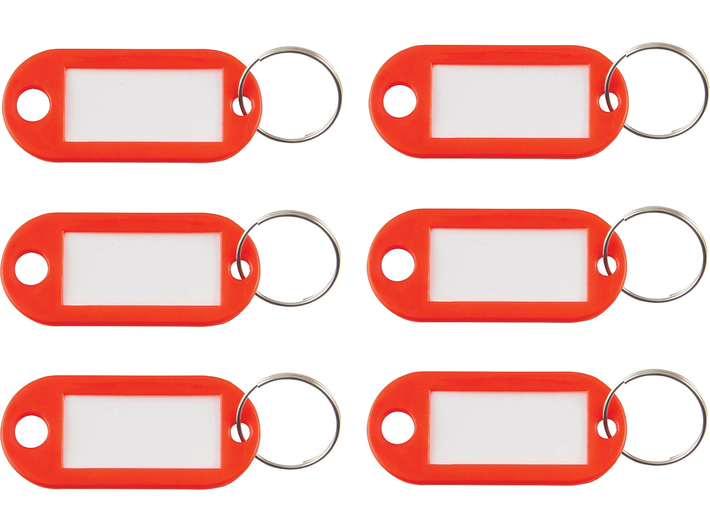 Advantus 1-Key Tags, Red, 6/Pack (KEY98018)