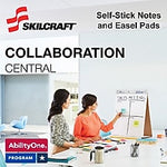 AbilityOne SKILCRAFT 3" Yellow Self-stick Note Pads, 3" x 3", 12 / Dozen