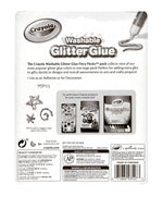 Crayola Glitter WashableRemovable Craft Glue, 0.35 oz., White (69-3527)