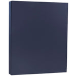 JAM Paper 100 lb. Cardstock Paper, 8.5" x 11", Navy Blue, 50 Sheets/Pack (LEBA242)