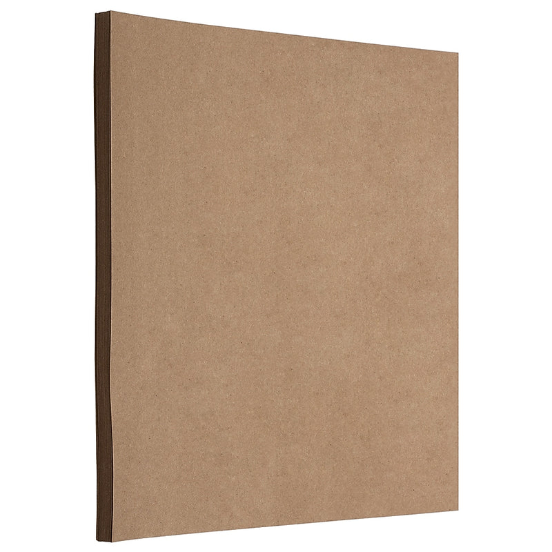 JAM Paper Matte 65 lb. Cardstock Paper, 8.5" x 11", Brown Kraft, 50 Sheets/Pack (LEKR120606)