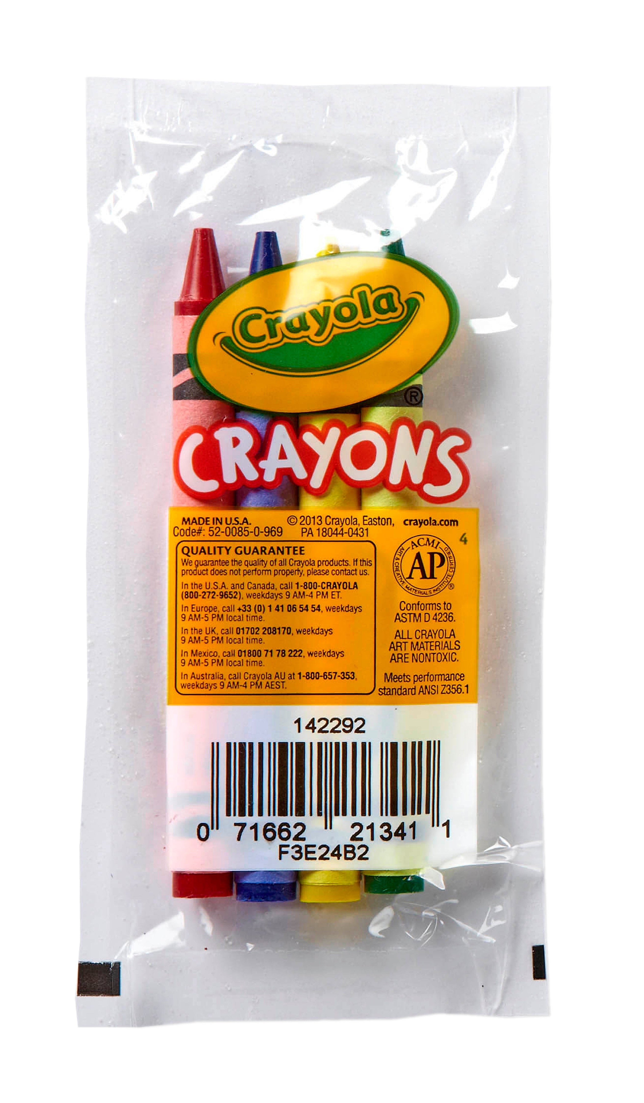 Crayola Crayons, 4/Pack, 360 Packs/Carton (5200831003)