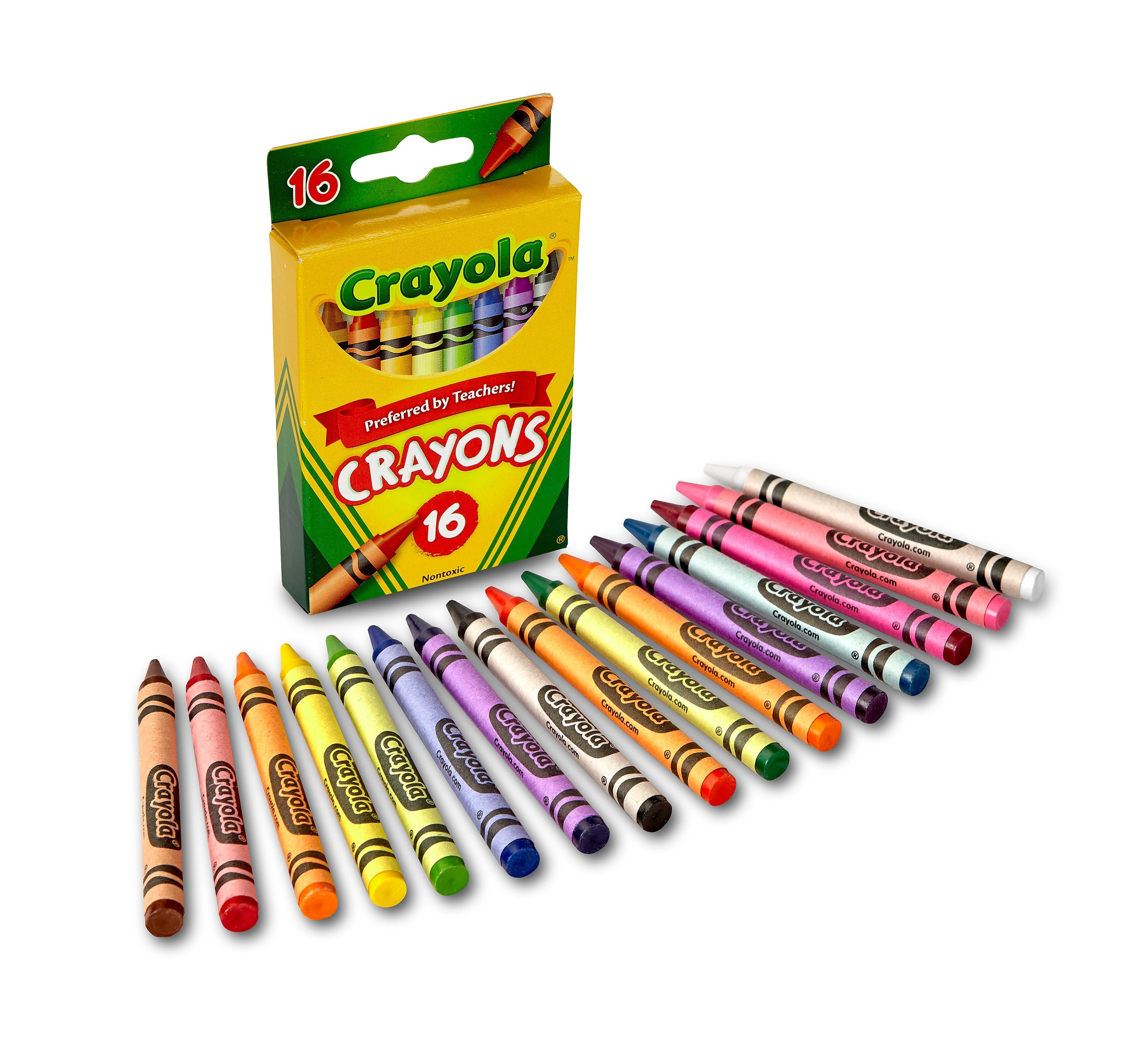 Crayola Crayons Assorted Colors, 16/Box (52-3016)