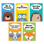 Creative Teaching Press Woodland Friends Character Traits Inspire U 5-Poster Pack (CTP8697)