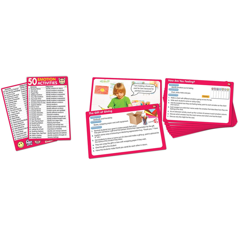 Emotion Activity Cards for PreK+, 50 Per Pack (JRL357)