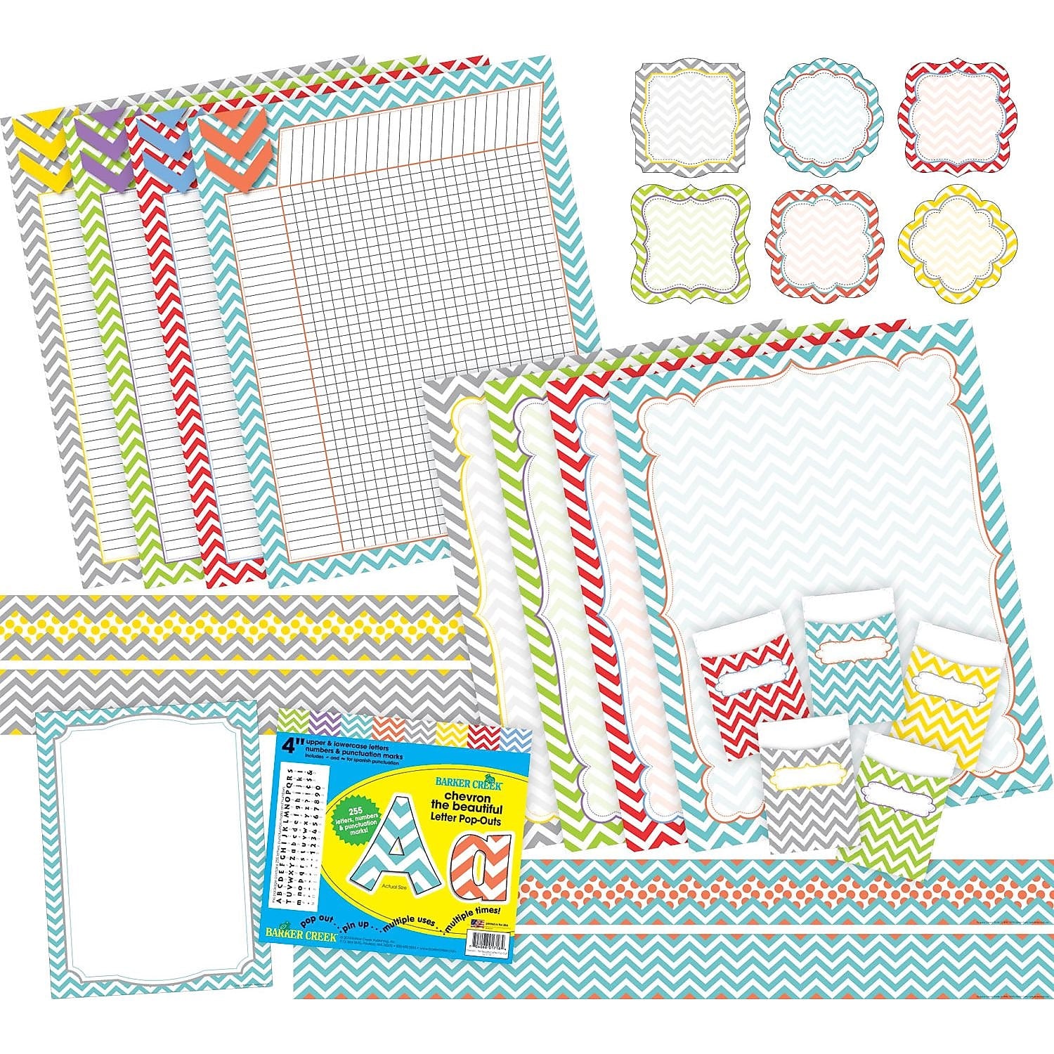 Curated Collection Beautiful Chevron 403/set, Assorted Shapes, 22" x 18" (BCP3527)