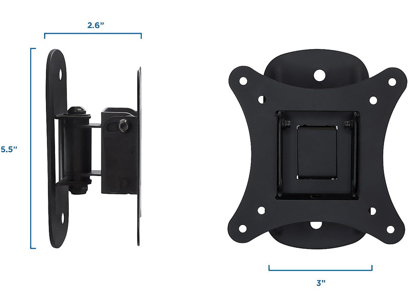 Mount-It! Tilt and Swivel Tilt Wall TV Mount for up to 32" Screens, 32 lbs. Max. (MI-2829)