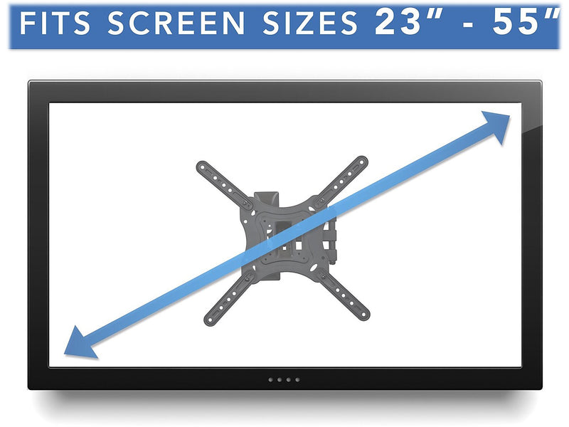 Mount-It! Wall Full-Motion TV Mount, 66 lbs. Max. (MI-894)