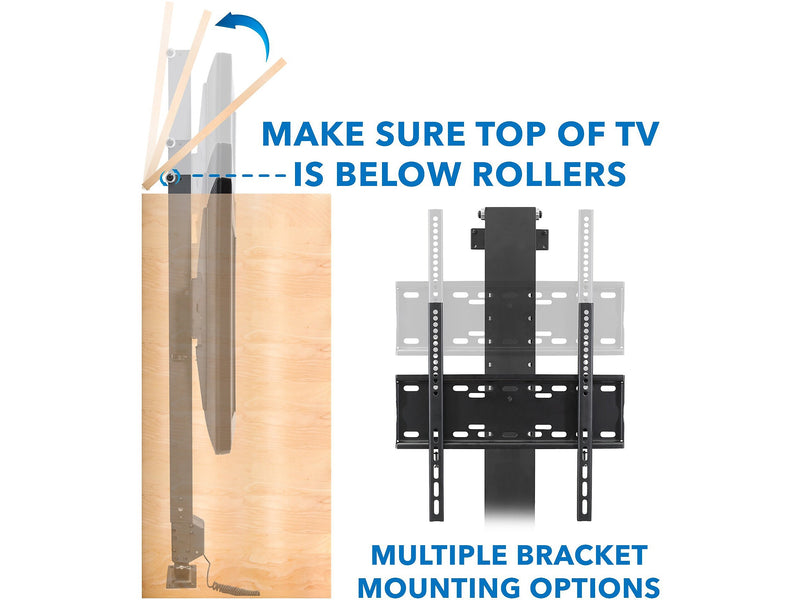 Mount-It! Motorized Cabinet Lift TV Mount, 77 lbs. Max. (MI-453)