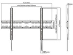 Mount-It! Fixed Wall TV Mount, 77 Lbs. Max. (MI-13050XL)