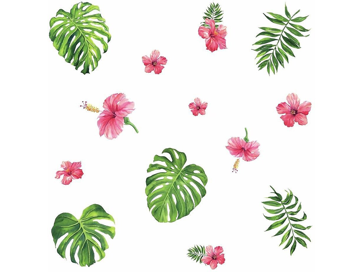 RoomMates Peel and Stick Wall Contemporary Decals, Botanical, 13/Pack (RMK3904SCS)