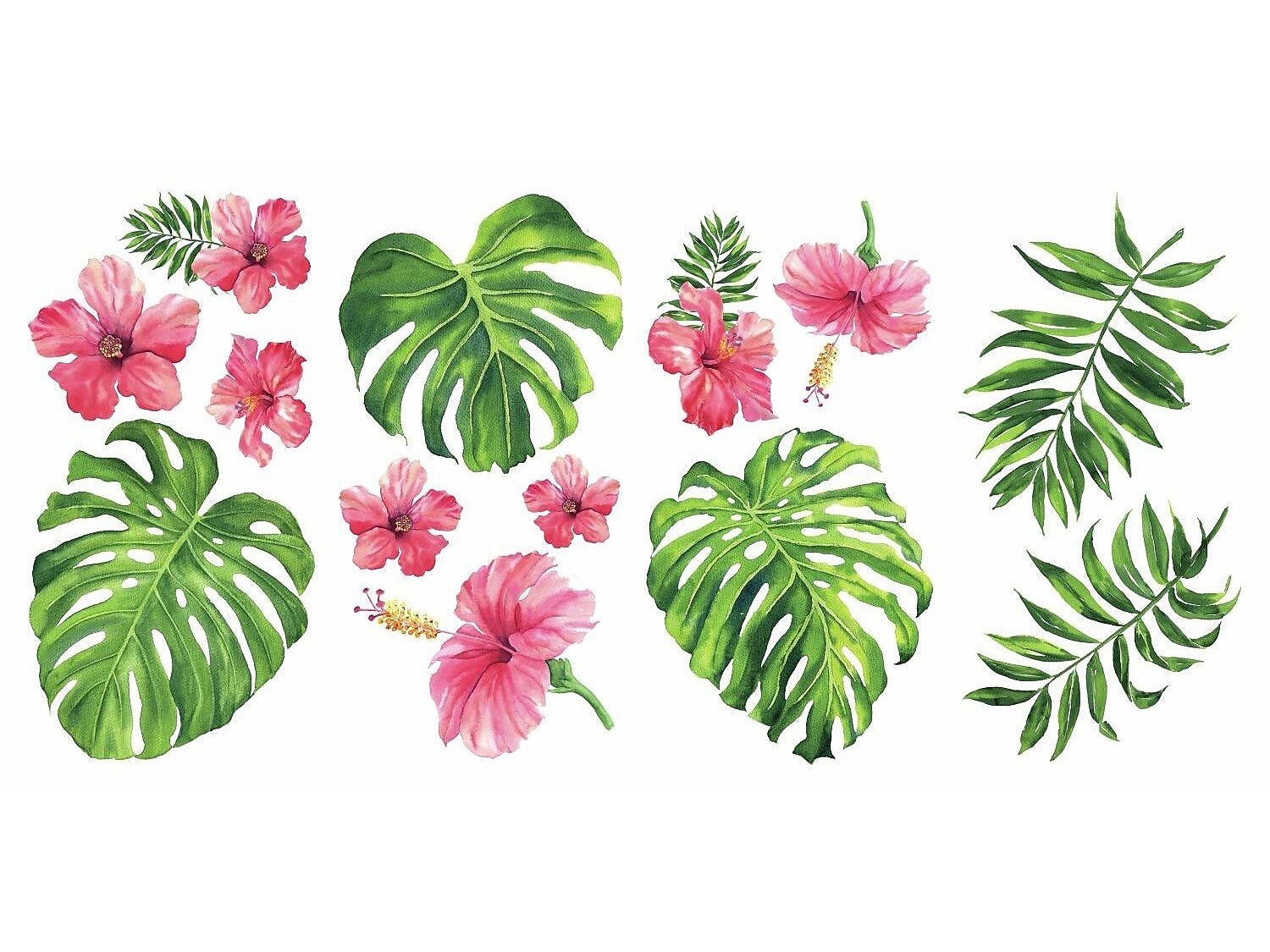 RoomMates Peel and Stick Wall Contemporary Decals, Botanical, 13/Pack (RMK3904SCS)