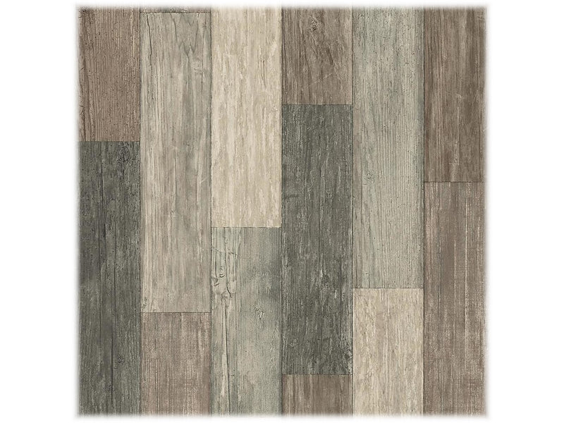York Wallcoverings B31-Peel & Stick Wallpaper, Weathered Wood Plank, Vinyl, 20.5" x 16.5' (RMK10841WP)