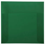 JAM Paper 6 x 6 Square Translucent Vellum Invitation Envelopes, Racing Green, 25/Pack (1591938)