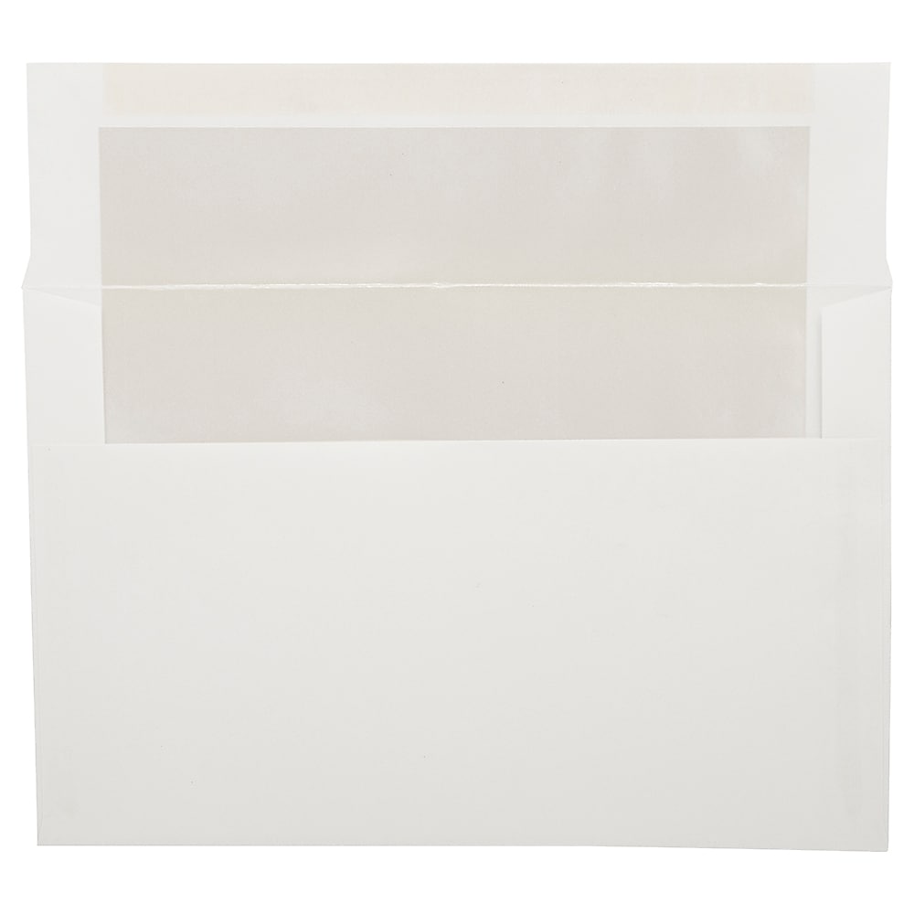 JAM Paper A9 Foil Lined Invitation Envelopes, 5.75 x 8.75, White with Ivory Foil, 25/Pack (532412546)