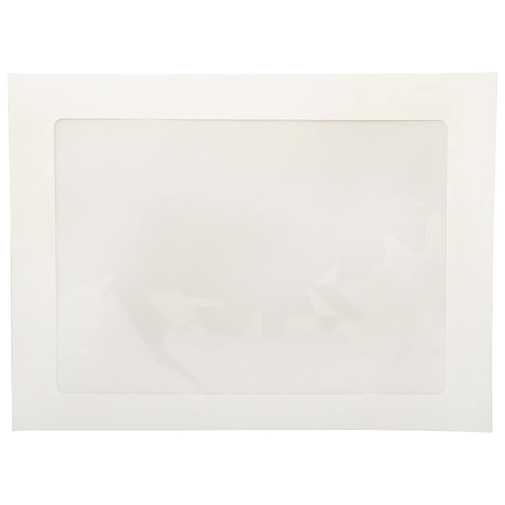 JAM Paper Window Envelope, 9" x 12", White, 25/Pack (223932)