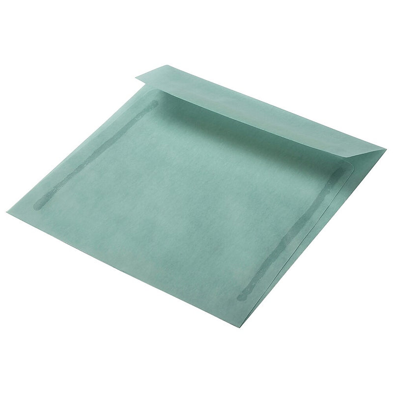 JAM Paper 6.5 x 6.5 Square Translucent Vellum Invitation Envelopes, Ocean Blue, 25/Pack (1592117)
