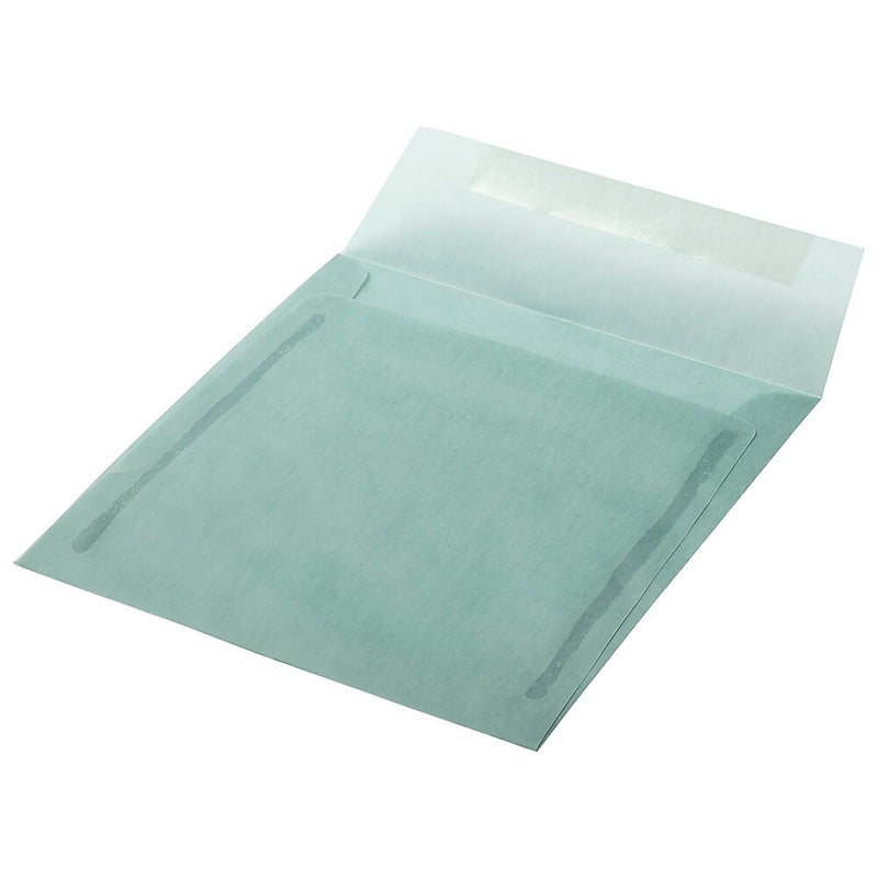JAM Paper 6.5 x 6.5 Square Translucent Vellum Invitation Envelopes, Ocean Blue, 25/Pack (1592117)