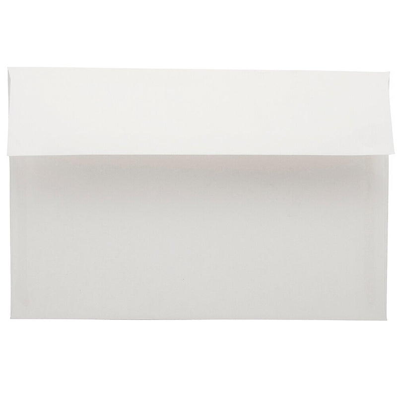 JAM Paper A9 Foil Lined Invitation Envelopes, 5.75 x 8.75, White with Ivory Foil, 25/Pack (532412546)