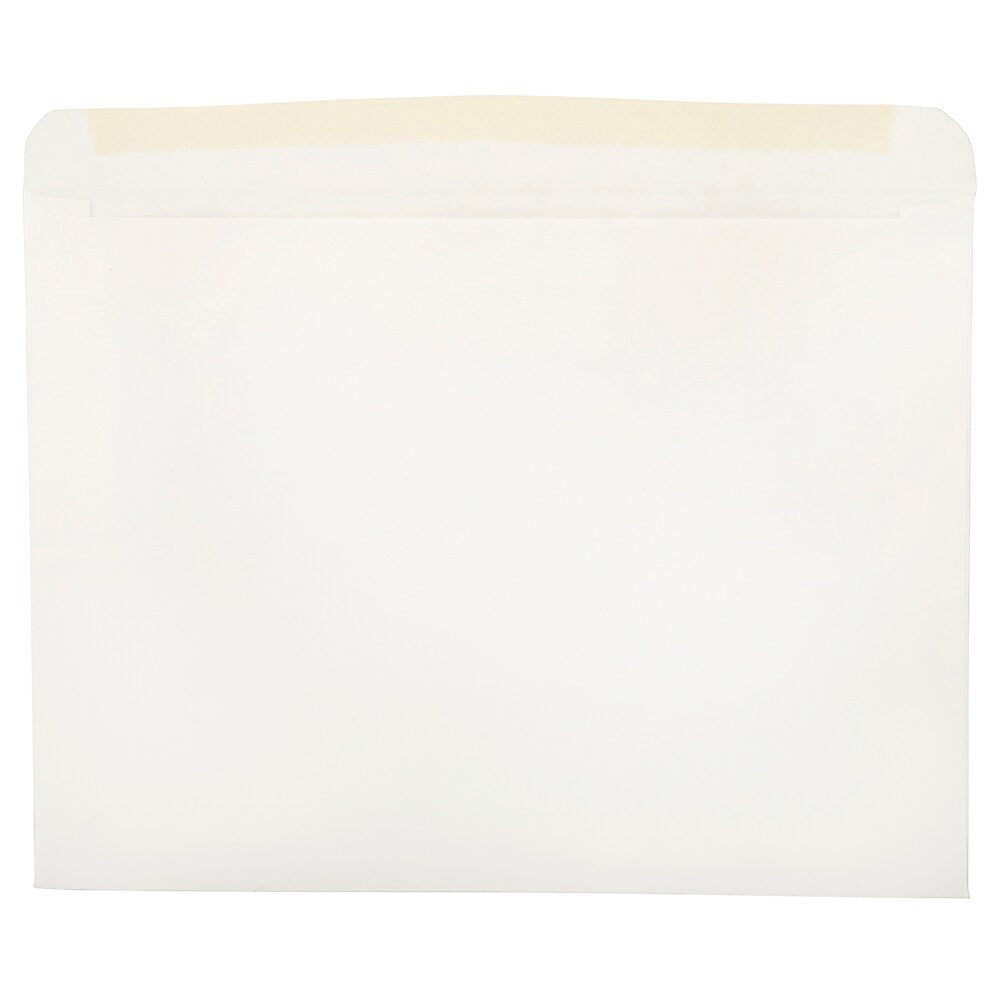 JAM Paper Window Envelope, 9" x 12", White, 25/Pack (223932)