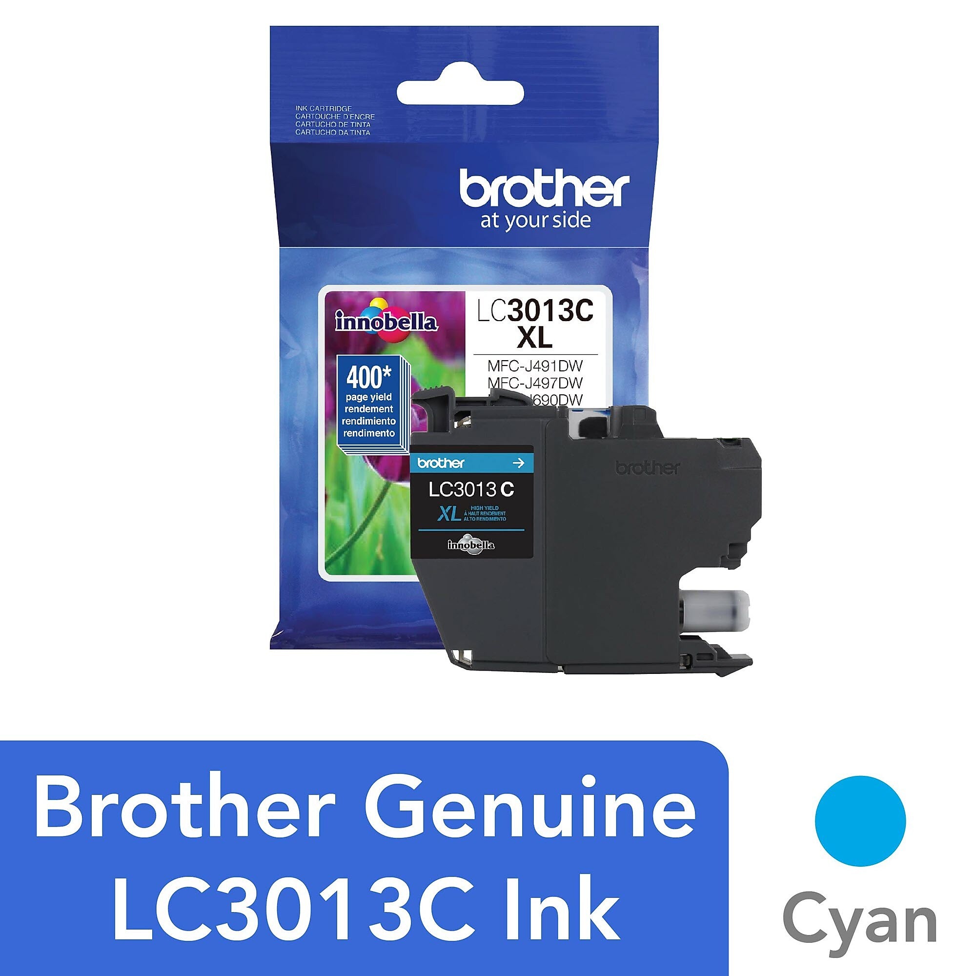 Brother LC3013C Cyan High Yield Ink Cartridge  (LC3013C)