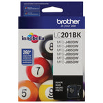 Brother LC201BKS Black Standard Yield Ink Cartridge   (LC201BKS)